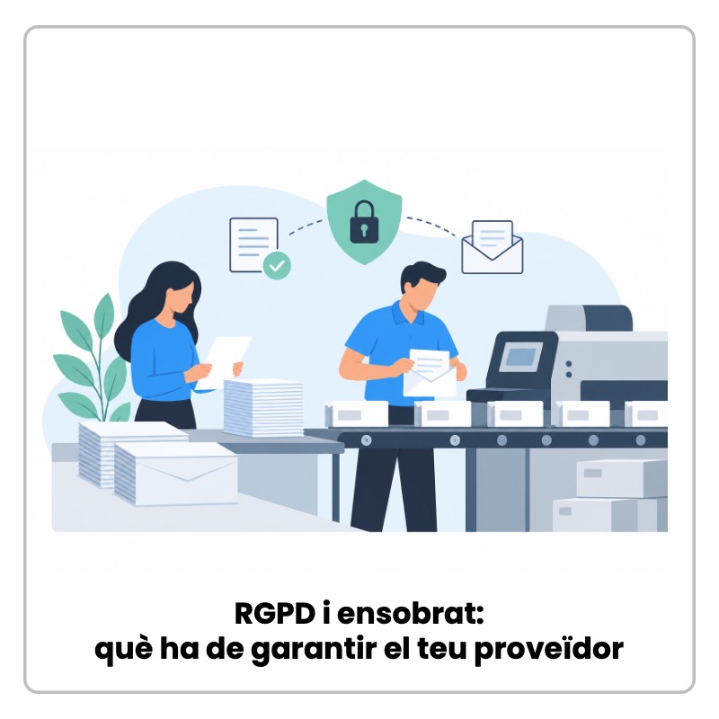 RGPD i ensobrat: què ha de garantir el teu proveïdor abans d’externalitzar els teus enviaments RGPD i ensobrat: què ha de garantir el teu proveïdor abans d’externalitzar els teus enviaments